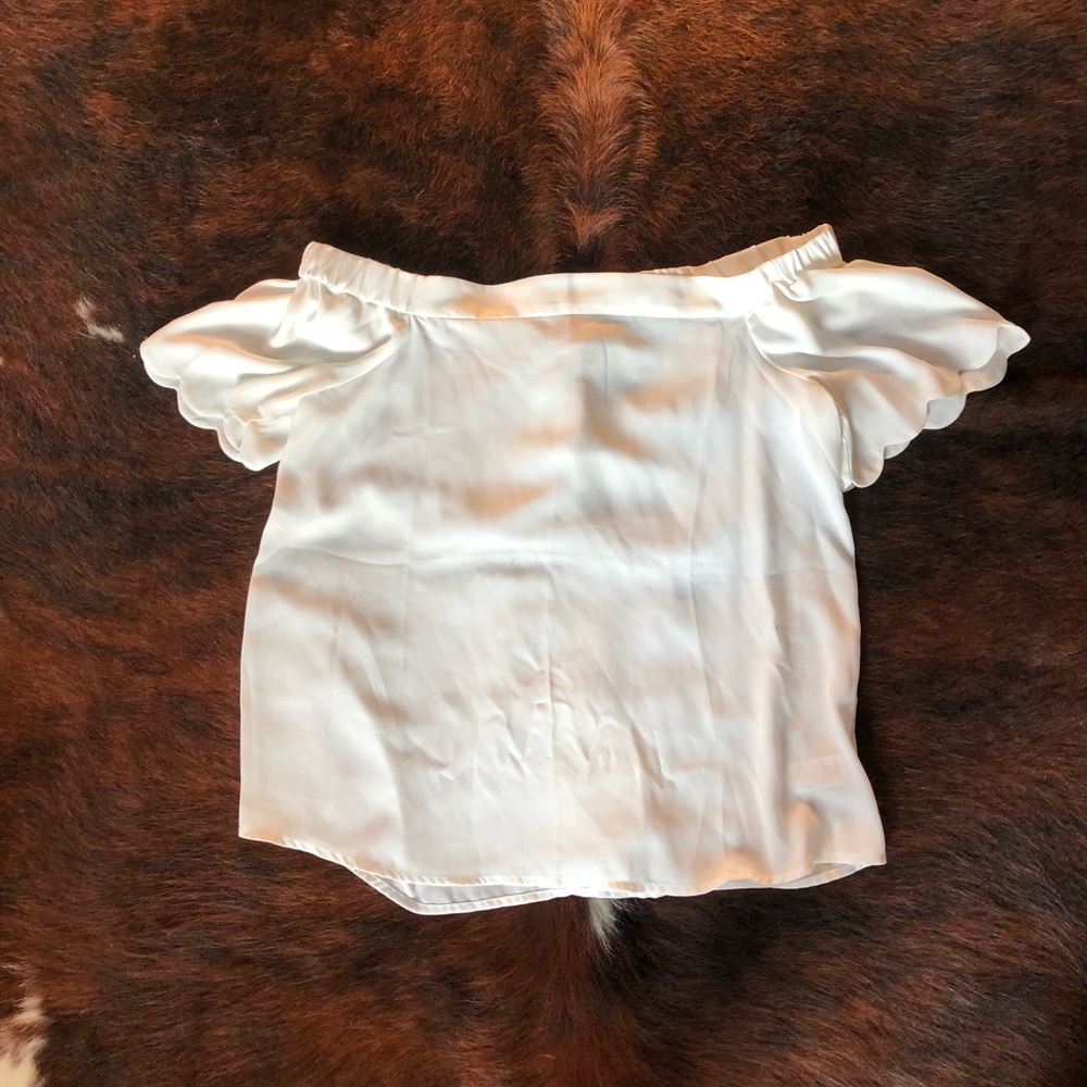 White off the shoulder top